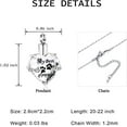 thumbnail image 2 of My Best Friend-Crystal Cremation Urn Necklace Heart Ashes Necklace Carved Locket Stainless Steel Waterproof Memorial Pendant with Filling Kit Always on My Mind For Dog / Cat / Pet, 2 of 7