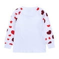 thumbnail image 3 of Youmylove Kids Pajamas Kids Boys Girls Baby Toddler Long Sleeve Love Pinted Pajamas Home Wear Sleepwear Set, 3 of 8