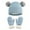 Blue, variant on Besolor Kids Toddler Winter Beanie Hat Gloves Set, Girls Boys Knit Pompom Cap Mittens Warm Fleece Lining Ski Sets