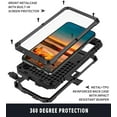 thumbnail image 6 of Dteck Galaxy S22 Plus Rugged case,Metal Bumper Built-in Screen Protector Stand,Full Protect Dustproof and Drop-Proof,Heavy Duty Rugged Military Cover for Samsung S22 Plus 6.6", Black, 6 of 8