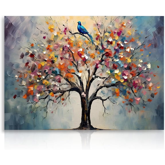 Colorful Tree Of Life Wall Art Print, Living Room, Gallery Wall, Home And Bedroom Decor