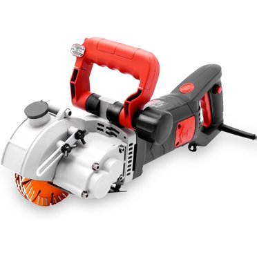ZXMT 110V 2700W Electric Wall Chaser – Groove Cutting Machine With 5 Blades, 0-42mm Depth/Width, 6200r/min