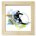 thumbnail image 1 of Los atletas de deporte de invierno, Esqui Acrobatico acuarela Pantalla de escritorio de pared de fotograma cuadrado, 1 of 4