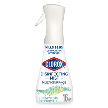Clorox Disinfectant Mist, Multi-Surface Spray, Eucalyptus Peppermint, 16 oz