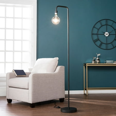 Contemporary Matte - Southern Enterprises Mittle Floor Lamp, Contemporary Style, Matte Black