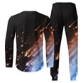 thumbnail image 5 of Stamzod Men's Sweatshirts Men's Suits Print Long Sleeve T-Shirt Pants 2 Piece Jogging Suits Warm Up Track Suits for Men Set, 5 of 5