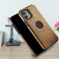 thumbnail image 3 of Langgg Leather Grain Phone Cover Back Phone Case Decoration Mobile Protector Shell for iPhone 11 Pro Max, 3 of 7