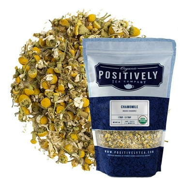 Positively Tea's Organic Chamomile Herbal Tea, Loose Leaf, 1 Pound Bag