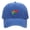 Washed-Blue, variant on Adult Colorful Fish Embroidery Washed Cap, Casual Versatile Vintage Soft Top Baseball Cap