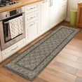 thumbnail image 2 of Runner Rug 2'x6', Grey Boho Washable Non-Slip Hallway Runner Rugs, Vintage Ethnic Tribe Abstract Art Floral Bedside Rugs Floor Mats Carpet Runners for Kitchen Bathroom Laundry Room, 2 of 8