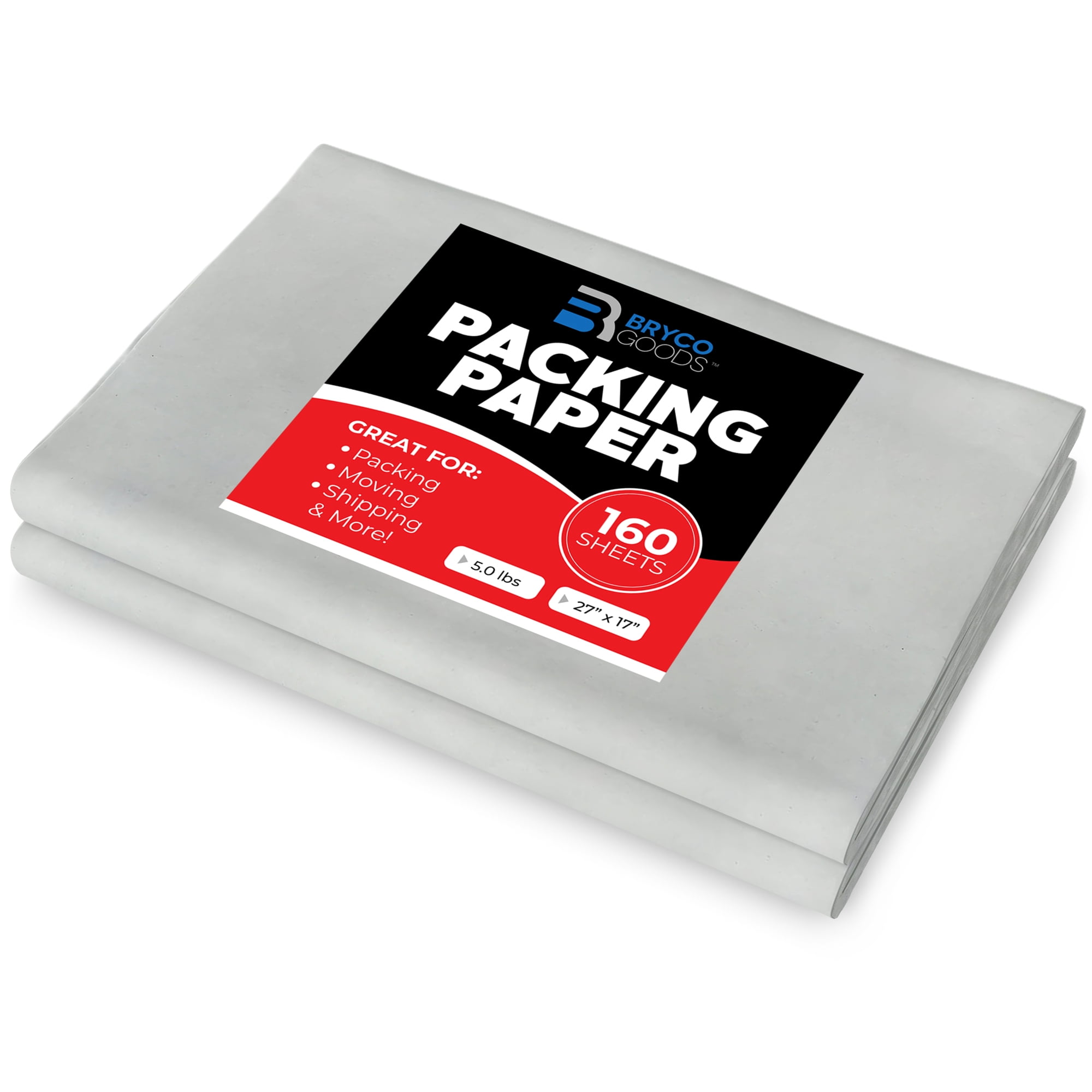 Bryco Goods Packing Paper Sheets For Moving 5lb 160 Sheets Of bryco-goods-packing-paper-sheets-for-moving-5lb-160-sheets-of