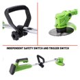 thumbnail image 4 of Electric Lawn Mower 2Pcs Li-ion Battery Cordless Grass Trimmer 6 In Auto Release String Cutter Pruning Garden Tools ,2 IN 1 Trimmer & Edger, 4 of 5