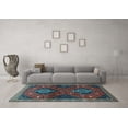 thumbnail image 3 of Ahgly Company Indoor Round Persian Light Blue Traditional Area Rugs, 7' Round, 3 of 4