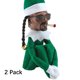 thumbnail image 1 of Snoop On A Stoop Elf Doll Naughty Boy Spy On A Bent Elf Ornament Verde Exquisito Elfo De Navidad, 1 of 6