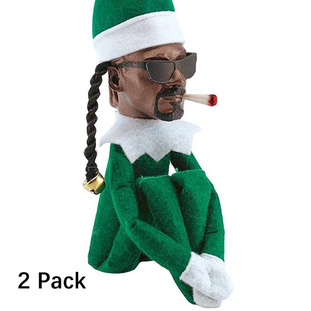 Snoop On A Stoop Elf Doll Naughty Boy Spy On A Bent Elf Ornament Verde Exquisito Elfo De Navidad