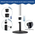 thumbnail image 4 of PENGXIANG 6PCS Patio Umbrella Base Parts Plastic Parasol Stand Replacement Parts 4PCS Umbrella Base Bracket Hole Ring Plug Cover  2PCS M8 Cap Screws for Most Beach Backyard Balcony Umbrel, 4 of 9