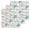 Blue Ivory, variant on Teal Red Coastal Kitchen Dish Towels for Drying Dishes Set of 3, Beach Nautical Sea Turtle Coral Starfish Vintage Waffle Weave Microfiber Hand Tea Bathroom Towels Quick Dry & Absorbent Towel 12x12
