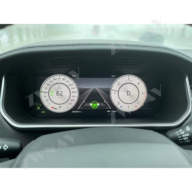 ZWNAV Tableau d'Instruments Numériques LCD de Voiture 12,3 Pouces Compteur de Vitesse Adapté pour Land Rover instrument Exécutif LCD