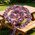 thumbnail image 4 of Cinvoph 3 Pack 4th of July Tinsel Garland, Red White Blue Patriotic Streamers, Indoor Outdoor Venue Hanging Decor for Independence Day Party, 4 of 8