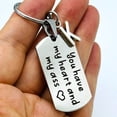 thumbnail image 4 of Llavero divertido personalizado You Have My Heart, regalo del Día de San Valentín para novio, pareja, regalo para novia, regalo travieso, 4 of 4
