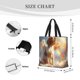 thumbnail image 3 of Balery Rainbow English Cocker Spaniel Bolsa de Mano para Mujeres con Cremallera, Bolsa de Gimnasio con Compartimentos, Bolsa para Laptop, Bolsa para Trabajo, 3 of 7