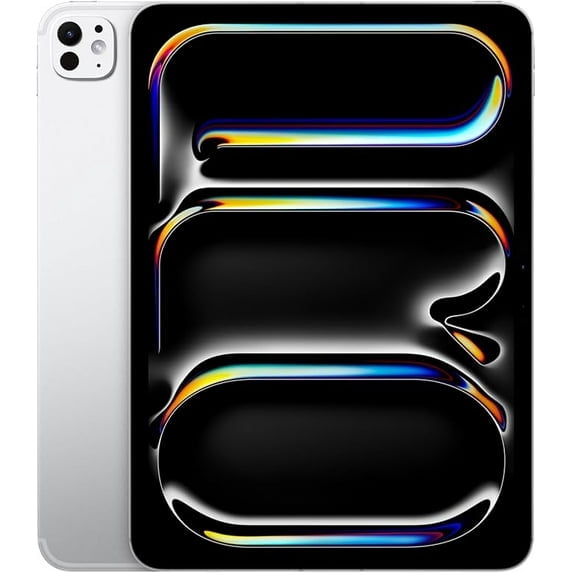 Restored Apple 11-inch iPad Pro 7th Generation - 1TB - with M4 Chip and OLED Nano Texture Glass, Wi-Fi + Cellular - Unlocked - MWRQ3LL/A SIlver (Refurbished)