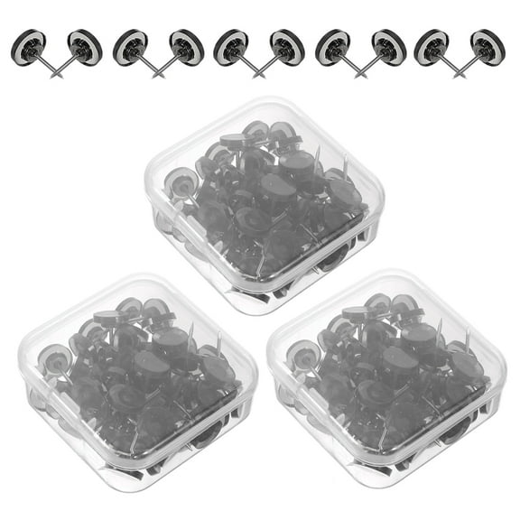 UNOMOR 150Pack Decorative Push Pins for Office Use with Flat Head Design for Paper Fixing