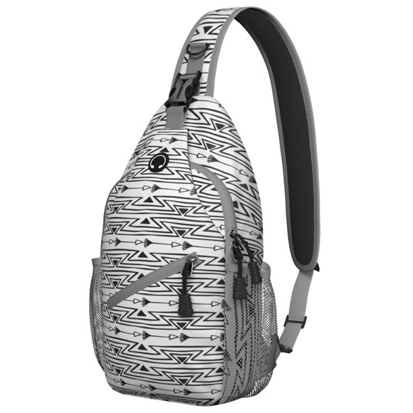 Sac à Dos à Bandoulière Floral Coloré Léger pour Femmes Hommes, Style Bohème Randonnée Sac à Dos Croisé