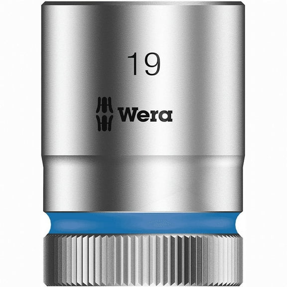 Wera 05003610001 Zyklop 8790 HMC 1/2" Socket, Hex Head 19mm x 37mm
