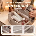 thumbnail image 4 of GASTROPOD 2026 New Travel Makeup Bag for Woman, Set Makeup Bags with Compartments Large Capacity Pouch Open Flat Small Toiletry, Puffer Waterproof Cosmetic Organizer Portable Bag for Business Trips, 4 of 7