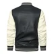thumbnail image 2 of Chamarras De Cuero Bordado Bomber Para Motociclista Hombre, 2 of 8