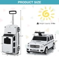 thumbnail image 2 of Gymax 2 in 1 Kid Riding Travel Suitcase Licensed Mercedes Benz Ride on Car Toy White, 2 of 10