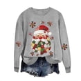 thumbnail image 2 of Snorda Sweatshirt for Women Graphic Christmas Sweatshirt Long Sleeve Crewneck Tops Womens Casual Loose Comfy Pullover Hoodies for Daily Wear Outdoors Looks, 2 of 8