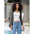 thumbnail image 6 of LMLYSoH Shrug Cardigan for Women Fashionable Lightweight Solid Color Open Front Loose Cover Up, 6 of 8