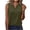 Army Green, variant on CHGBMOK Womens Tank Top Button V Neck Sleeveless Solid Summer Top Trendy Comfry Loose Casual Tank
