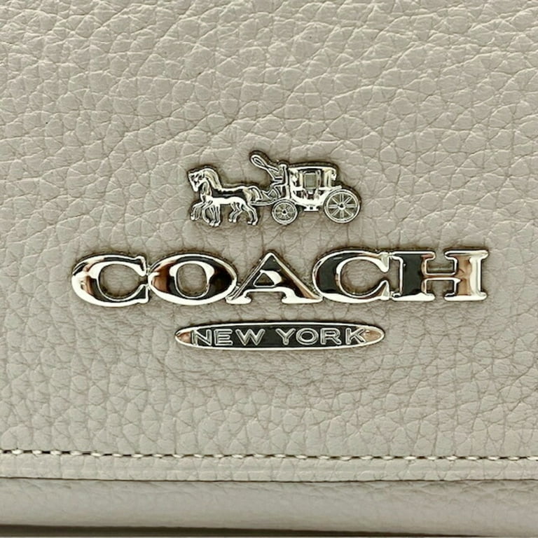 Pre-Owned COACH Mini Emma Satchel Bag F31466 Grey Leather Handbag