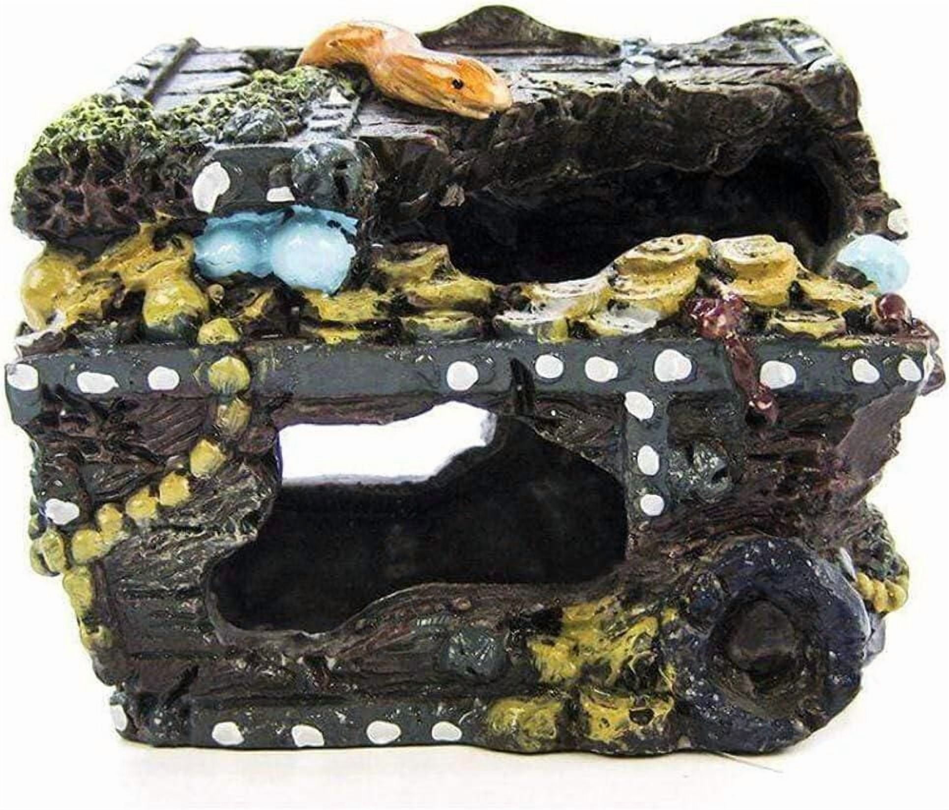 Penn-Plax Treasure Chest Small Aquarium Ornament