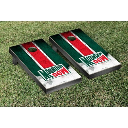Victory Tailgate Mountain Dew Throwback Vintage Cornhole Game Set