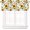Sunflower4, variant on Pink Eucalyptus Leaves Curtain Valance for Windows Watercolor Window Treatments 1 Panel Short Curtains for Kitchen Windows Bathroom Bedroom,54 x 18 Inch