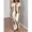 black, coffee, or khaki, variant on Khaki Women Fall Abstract Print Side Ruched Figure-Hugging Versatile Maxi