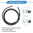 thumbnail image 5 of 1 Pc Battery Inverter Cable 6 AWG Gauge 6FT 5/16" Lug Battery Cable Universal for Car Vehicle Boat RV Solar Tinned Copper Black, 5 of 7