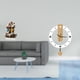 thumbnail image 2 of Letrero de mesa,Decoración de escritorio acrílica Rincón festivo Decoración del hogar,Reloj de pared,Reloj de pared decorativo para baño y dormitorio.,Reloj de pared redondo silencioso y, 2 of 8