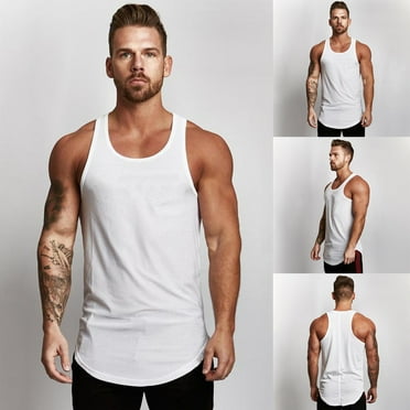 Tank Tops Men Men'S Sleeveless Tank Top T-Shirt Mesh Breathable Bodybuilding Sport Fitness Ves