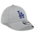 thumbnail image 3 of Men's New Era Gray Los Angeles Dodgers Active Pivot 39THIRTY Flex Hat, 3 of 6