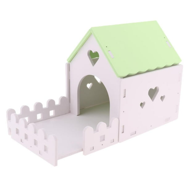 DIY Casa de de Mascotas de Chinchilla Hábitat de Anidación de Animales Juguete Salvador Refugio de escondite de hámster