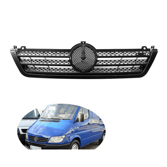 Van Front Grille Grill with Trim Molding For Freightliner Do-dge Sprinter 2500 3500