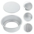thumbnail image 2 of Moldes para hornear pasteles, 2 uds., molde redondo antiadherente para pasteles, molde para hornear panqueques con fondo extraíble, 2 of 6