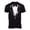 Black, variant on Shadoumai White T Shirts for Men, Mens Polo Shirt, Short Sleeve Tshirts Crew Neck Solid Color Cozy Tops
