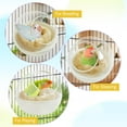 thumbnail image 5 of Plastic Bird Nest Chewproof Small Bed with mat Hanging House Hut Bird Cage Breeding Hatching Nest Washable Parakeet Nest for Parrot Budgie Love Bird Canary (White), 5 of 6