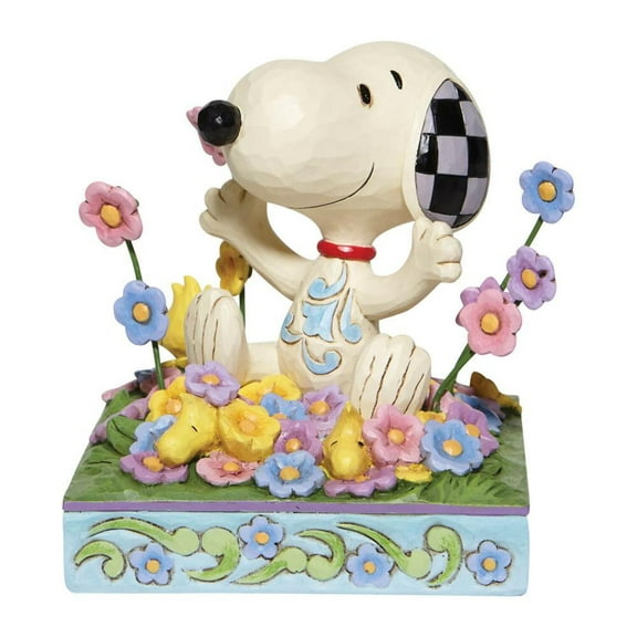Jim Shore Peanuts Snoopy in Flowers